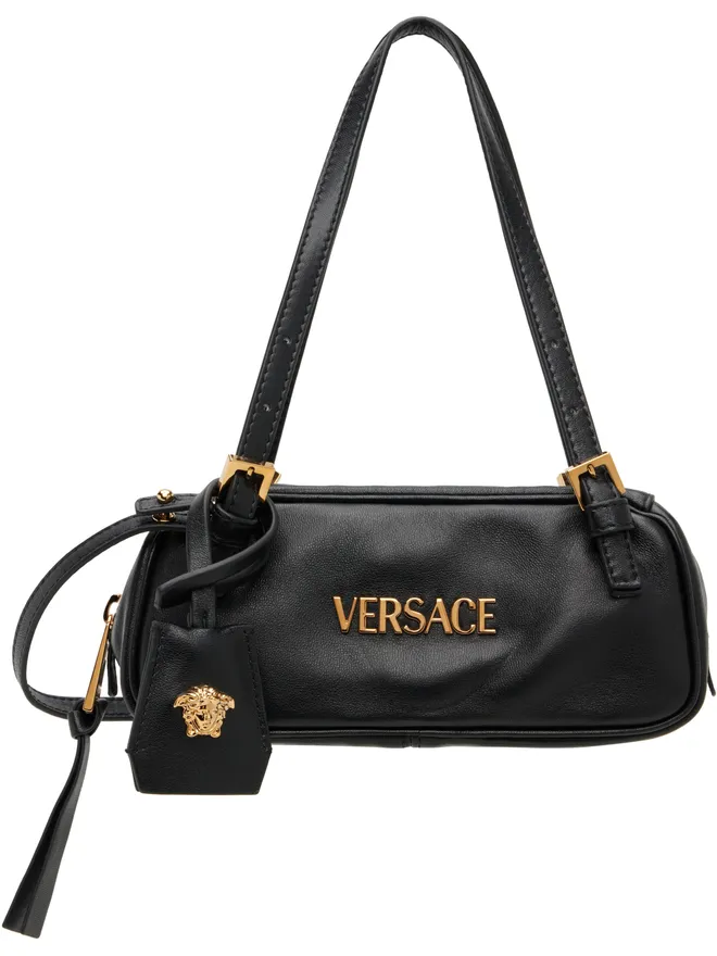 VERSACE VERSACE ミニ 'Versace Tag' ナッパ ボウリング バッグの商品画像