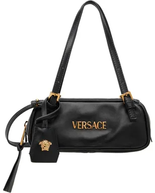 VERSACE ミニ 'Versace Tag' ナッパ ボウリング バッグ - サムネイル1