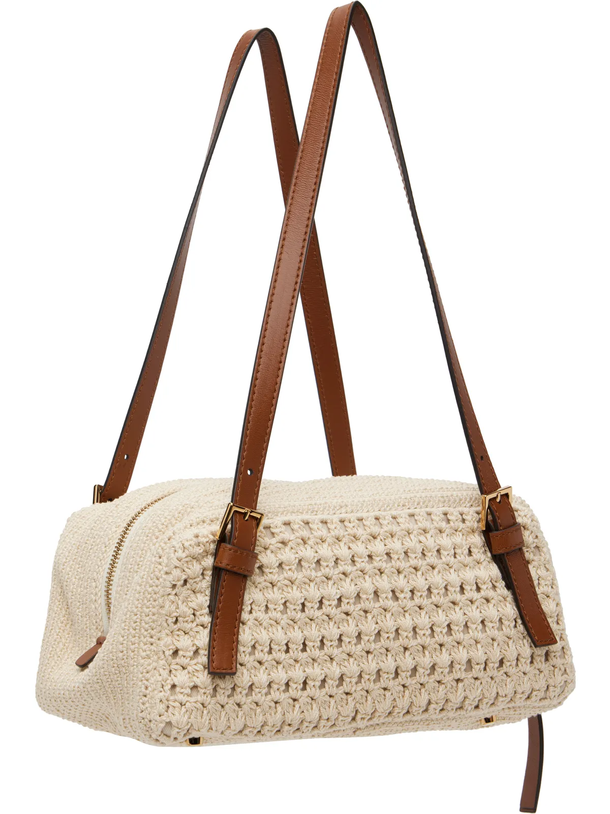 VERSACE Versace Tag Raffia Bowling バッグ - 画像3