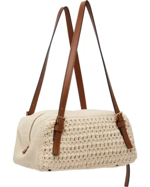 VERSACE Versace Tag Raffia Bowling バッグ - サムネイル3