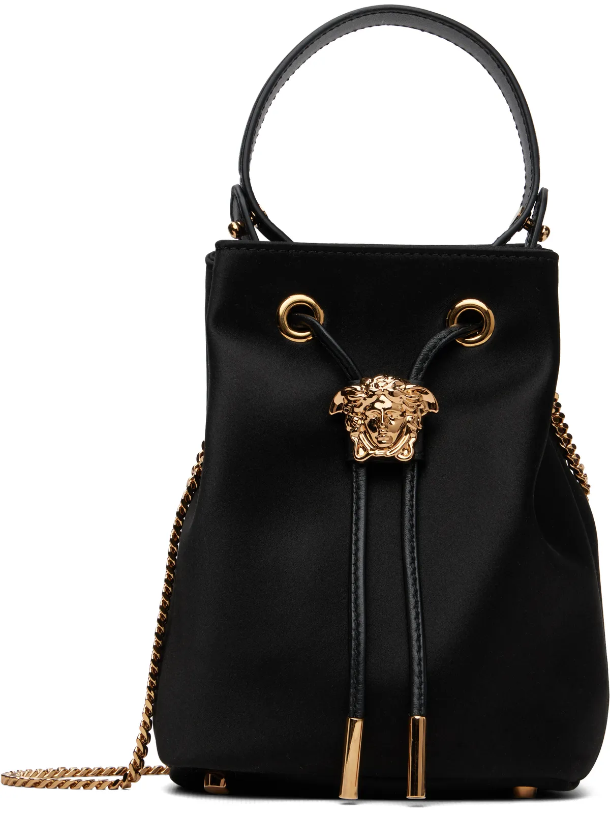 VERSACE ミニ 'La Medusa' サテン バケットバッグ - 画像1