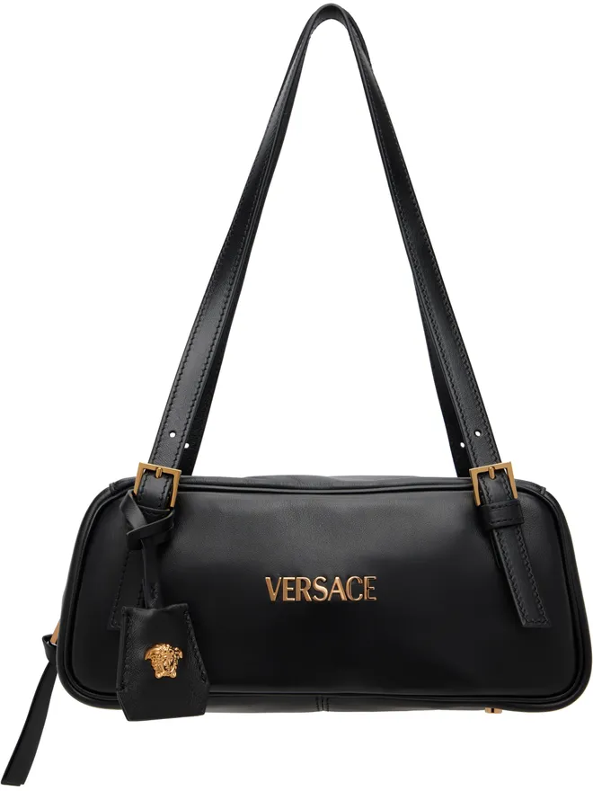 VERSACE VERSACE 'Versace Tag' Nappa Bowling バッグの商品画像