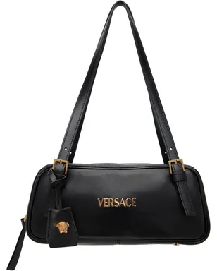 VERSACE 'Versace Tag' Nappa Bowling バッグ - サムネイル1