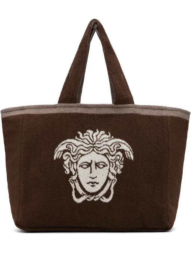VERSACE VERSACE Cotton-Terry ジャカード トートバッグの商品画像