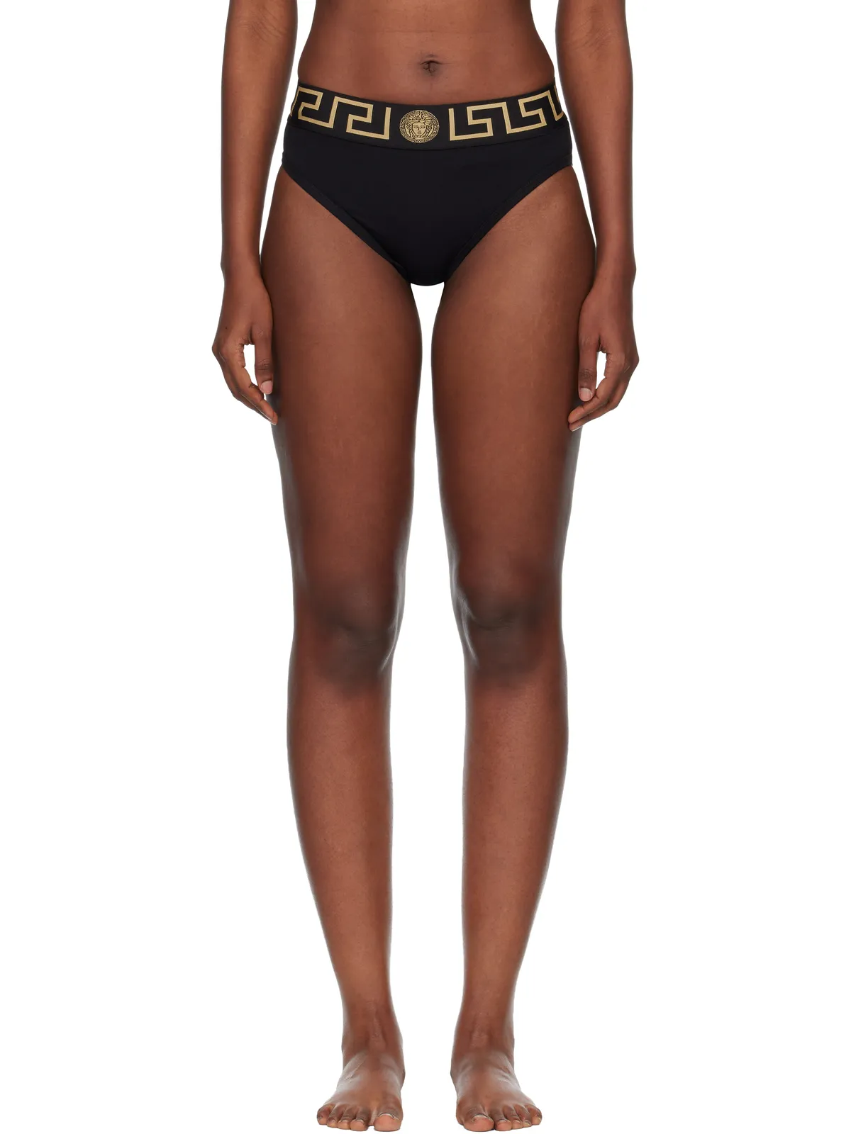 VERSACE コットンジャージ ハイウエスト ショーツ - 画像1