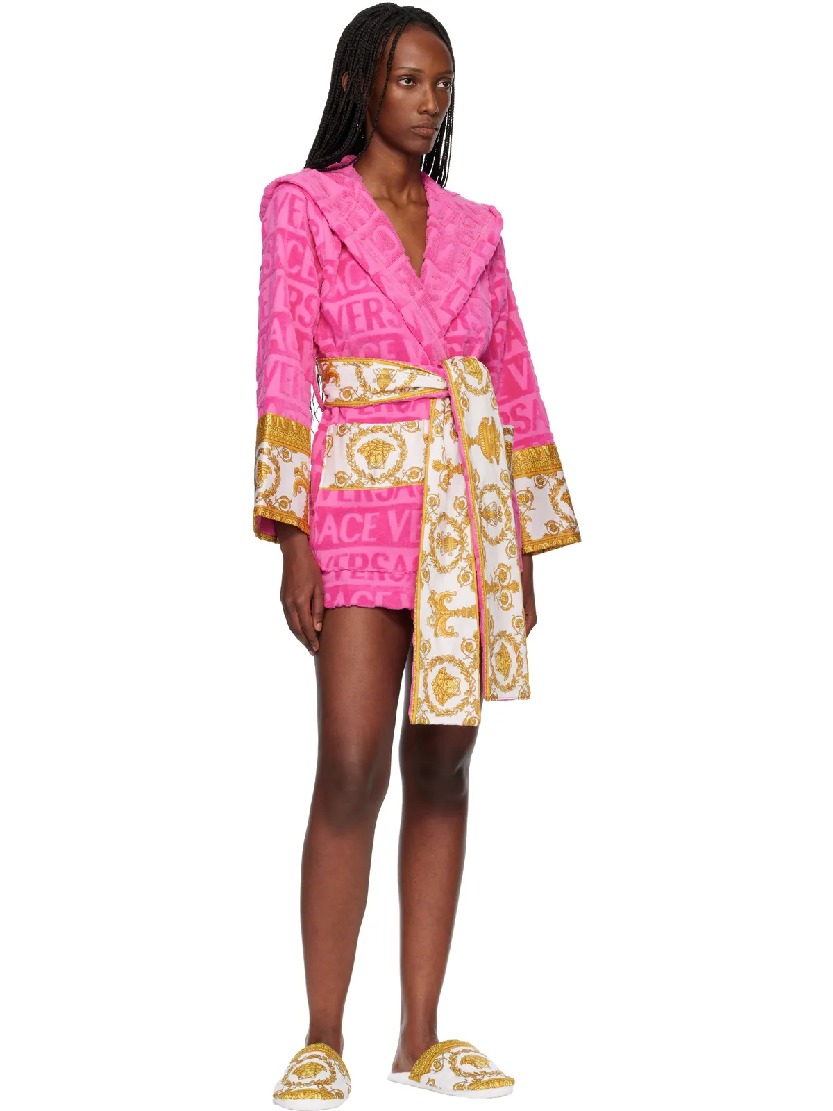 VERSACE 'I Heart Baroque' ショート バスローブ - 画像4