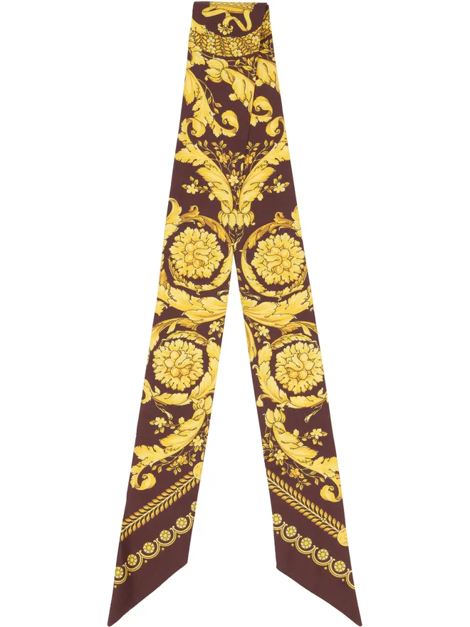 VERSACE VERSACE Printed Silk Twill Ribbon スカーフタイの商品画像