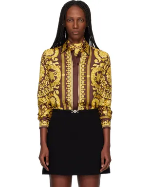 VERSACE プリント シルク シャツ - サムネイル1