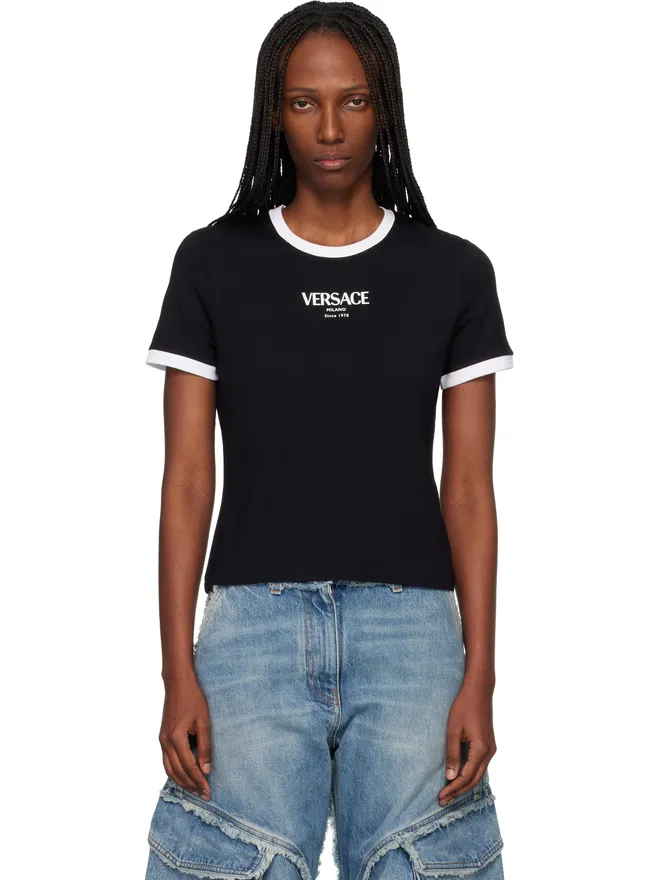 VERSACE VERSACE ストレッチ ビスコースジャージ Tシャツの商品画像