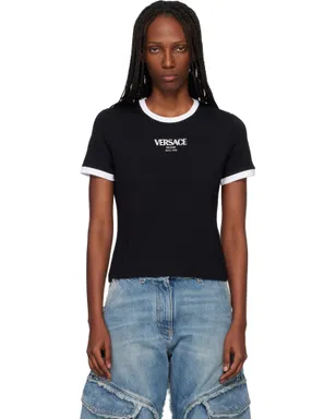 VERSACE ストレッチ ビスコースジャージ Tシャツ - サムネイル1