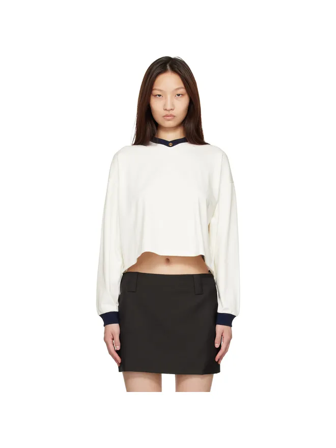 VERSACE VERSACE Stretch Cotton-Jersey 長袖Tシャツの商品画像