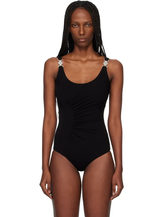 VERSACE VERSACE ストレッチ クレープ ジャージ ドレープ ボディスーツの商品画像
