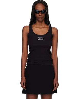VERSACE リブ ストレッチ コットン タンクトップ - サムネイル1