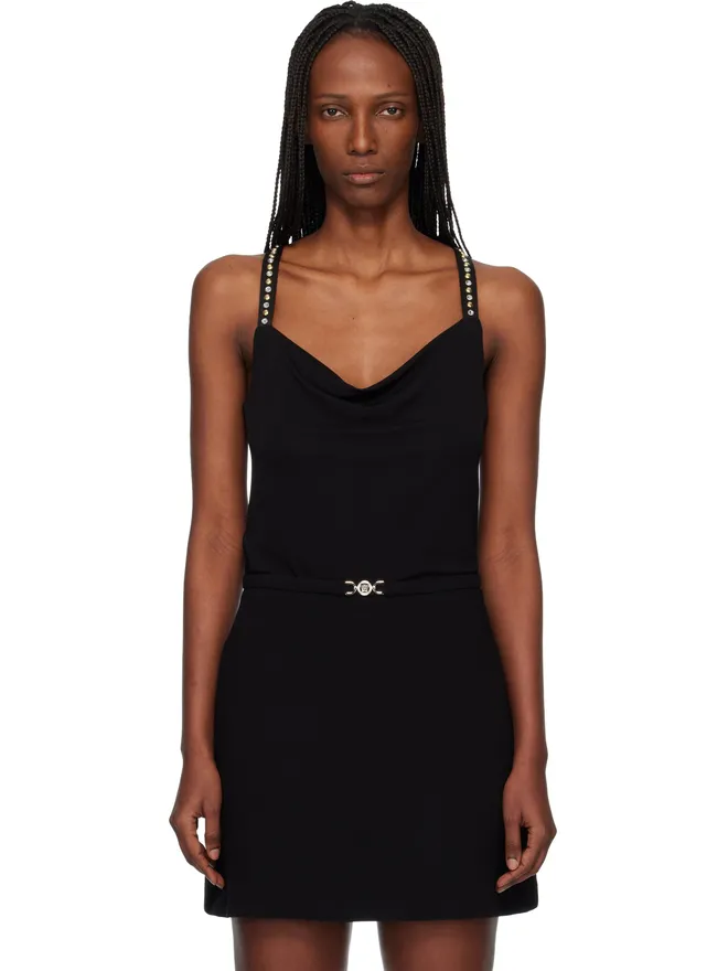 VERSACE VERSACE ストレッチ クレープジャージ ギャザー トップスの商品画像