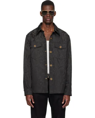 VERSACE ジャカード コットン オーバーシャツ - サムネイル1