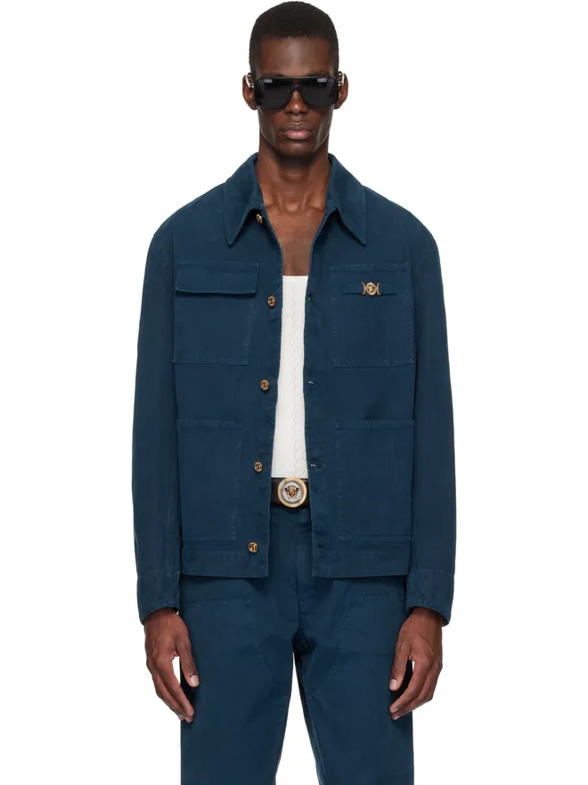 VERSACE VERSACE オーバーダイ キャンバス カーペンタージャケットの商品画像