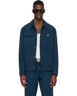 VERSACE オーバーダイ キャンバス カーペンタージャケット - サムネイル1