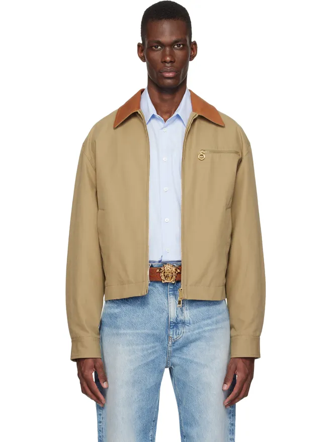 VERSACE VERSACE コットンキャンバス ブルゾンジャケットの商品画像