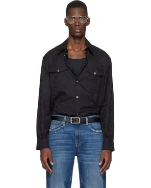 VERSACE ジャカード コットンポプリン シャツ - サムネイル1