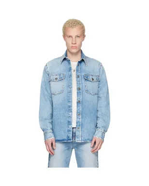VERSACE スタッズ デニムシャツ - サムネイル1