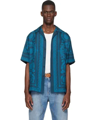 VERSACE バロッコ シルク シャツ - サムネイル1