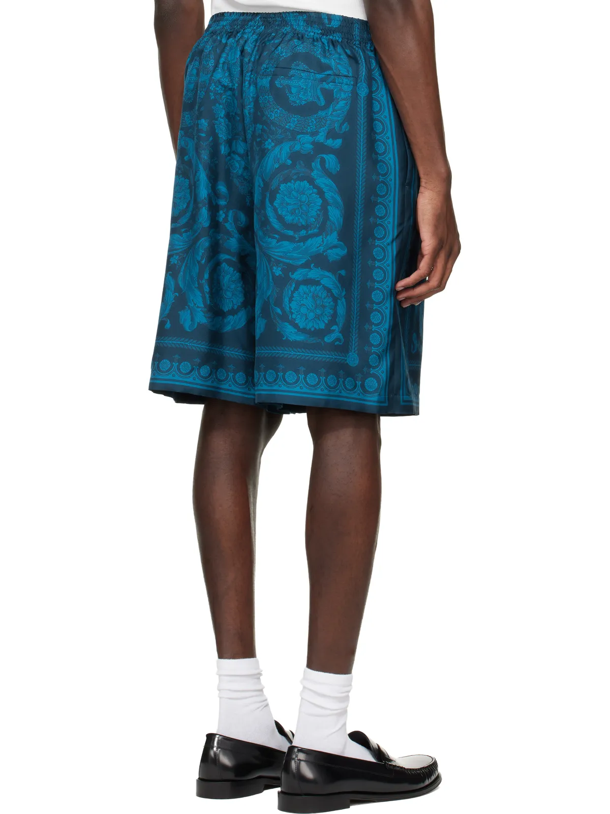 VERSACE バロッコ シルク ショートパンツ - 画像3