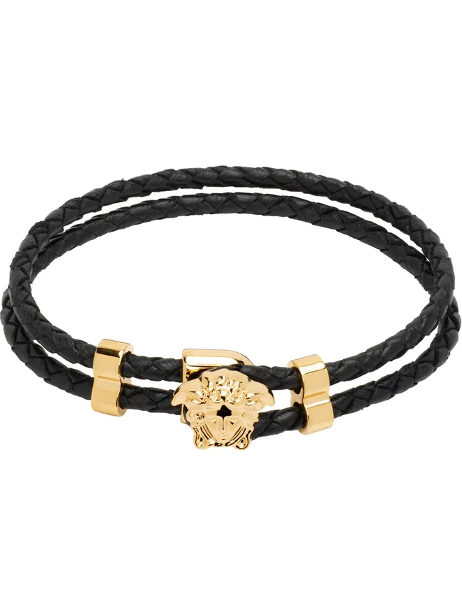 VERSACE VERSACE 'La Medusa' レザーブレスレットの商品画像