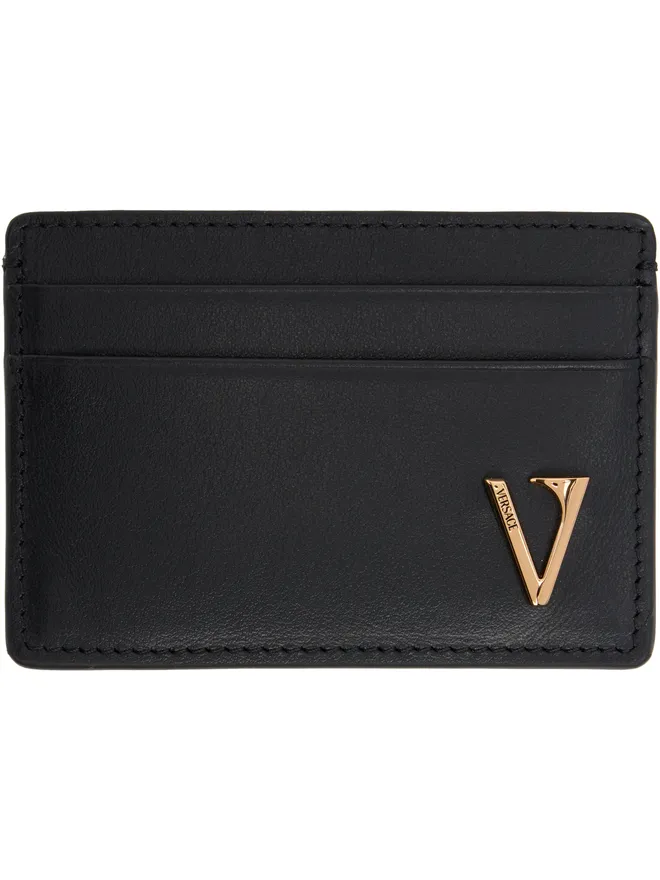VERSACE VERSACE 'V' レザー カードケースの商品画像