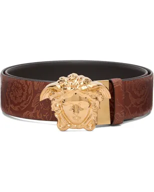 VERSACE 'La Medusa' レザー リバーシブル ベルト - サムネイル1