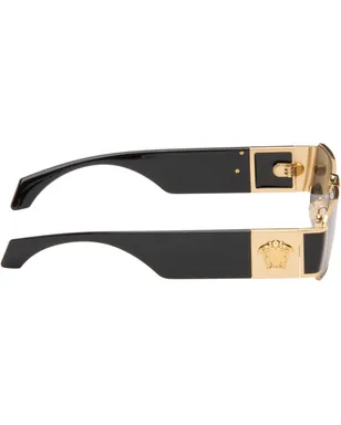 VERSACE メドゥーサ プレート スクエアサングラス - サムネイル2