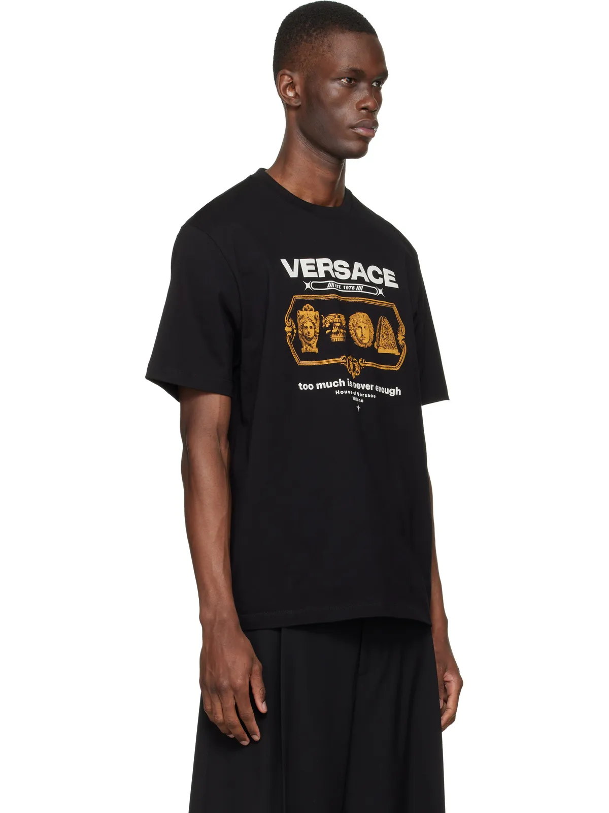 VERSACE Compact コットンジャージ Tシャツ - 画像2