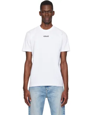 VERSACE エンブロイダリー コットンジャージ スリムフィットTシャツ - サムネイル1