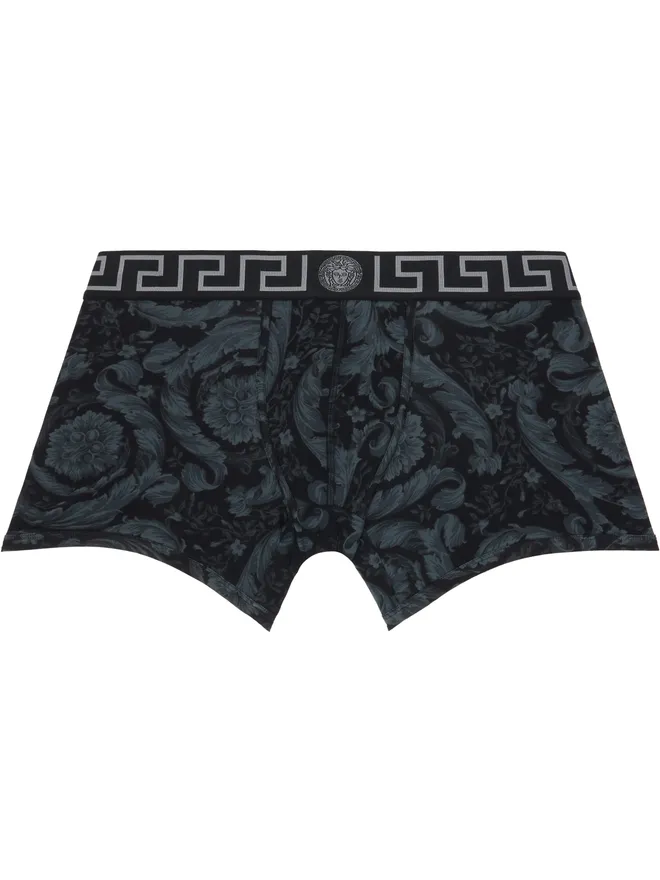 VERSACE VERSACE プリント ジャカード コットンジャージ ロング ボクサーブリーフの商品画像