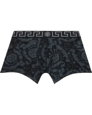 VERSACE プリント ジャカード コットンジャージ ロング ボクサーブリーフ - サムネイル1