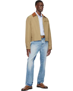 VERSACE 'V' レザー ローファー - サムネイル5