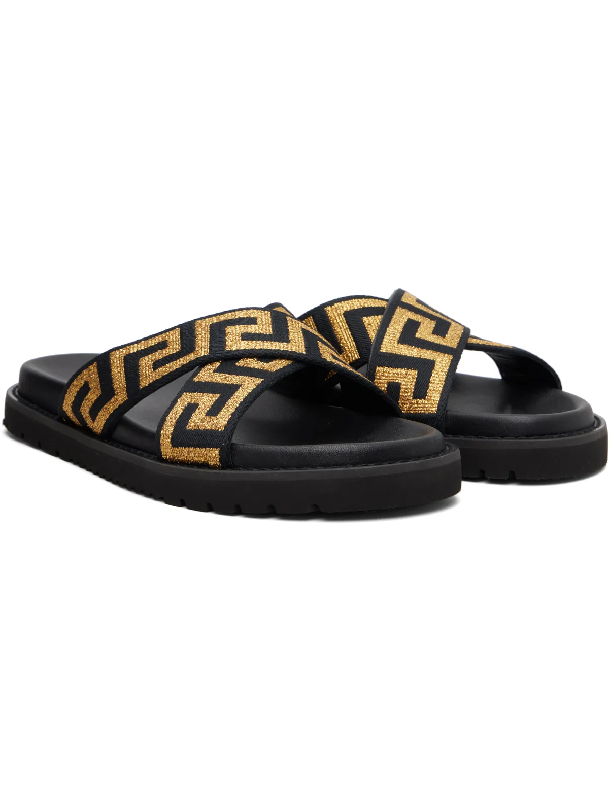 VERSACE ジャカード ナッパ サンダル - 画像4