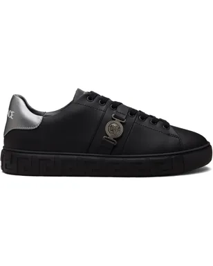 VERSACE グレカ フェイクレザー スニーカー - サムネイル1