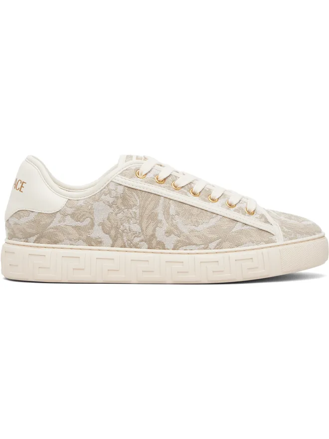 VERSACE VERSACE グレカ ジャカード キャンバス スニーカーの商品画像