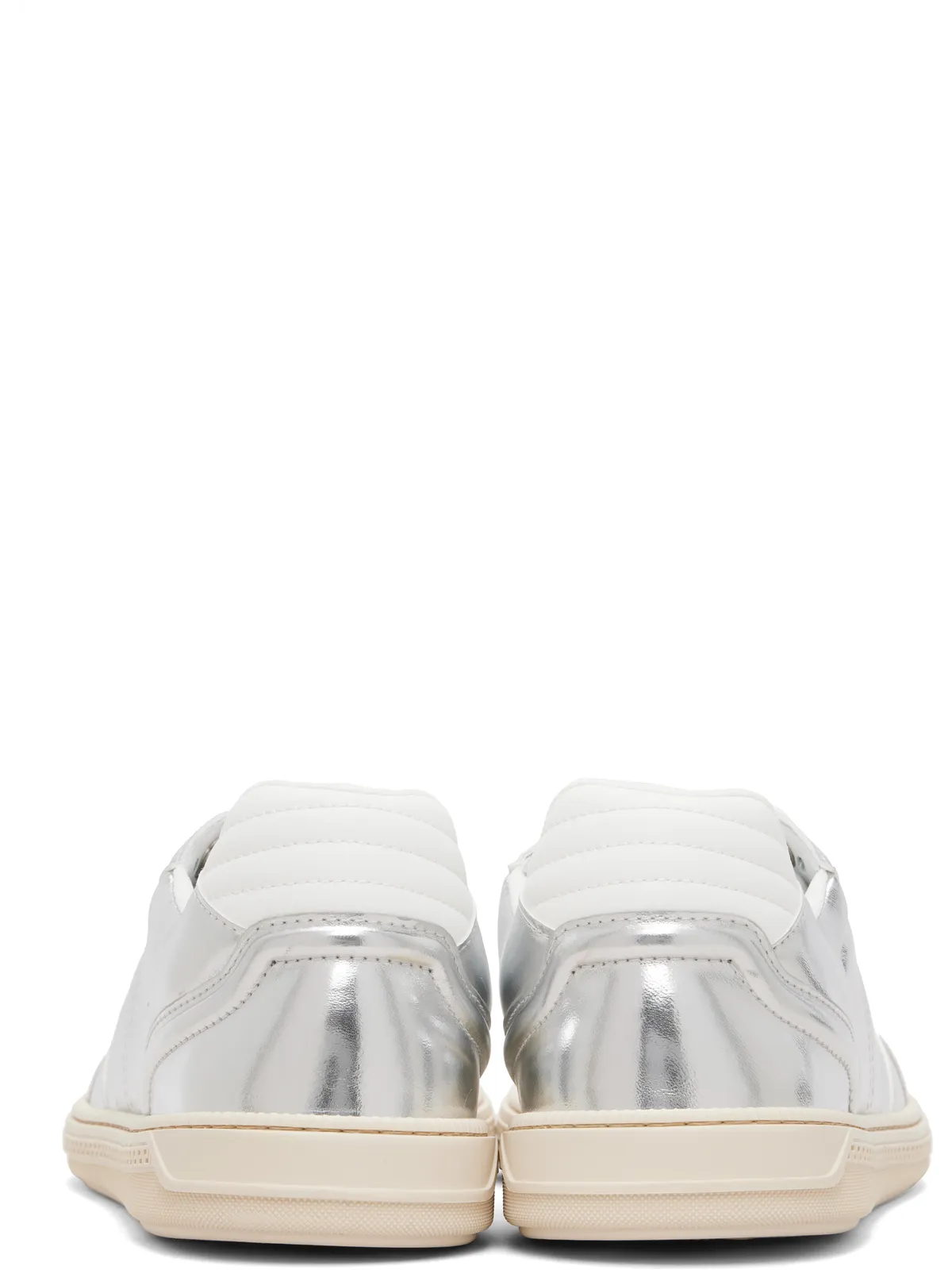 VERSACE Greca Court メタリック フェイクレザー スニーカー - 画像2