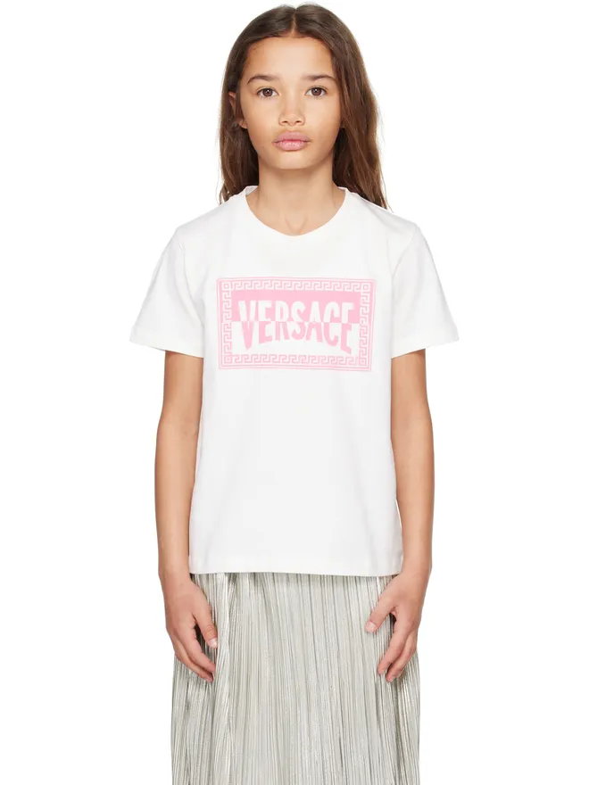 VERSACE VERSACE キッズ｜ コットンジャージ プリントTシャツの商品画像