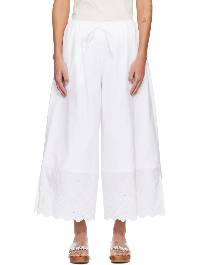 Simone Rocha Simone Rocha Cropped Trim Easy トラウザーズの商品画像