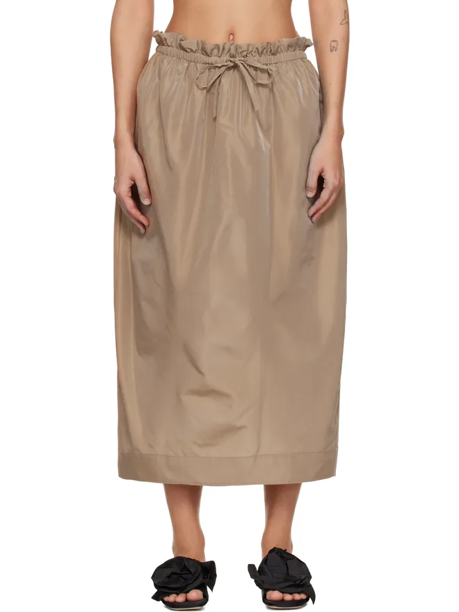 Simone Rocha Simone Rocha Gathered Waist Tulip ミディアムスカートの商品画像