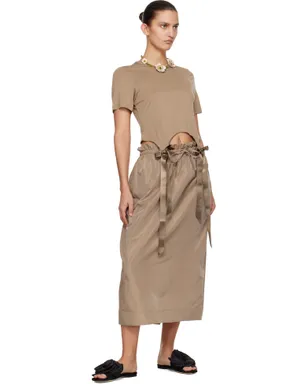 Simone Rocha Gathered Waist Tulip ミディアムスカート - サムネイル4
