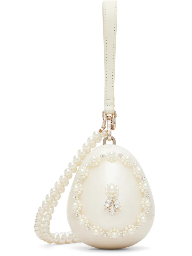 Simone Rocha Simone Rocha Embellished Pearl Egg バッグの商品画像