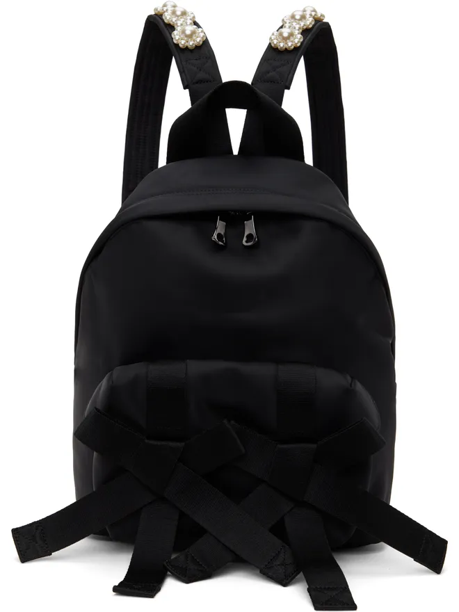 Simone Rocha Simone Rocha Beaded Utility Bow バックパックの商品画像