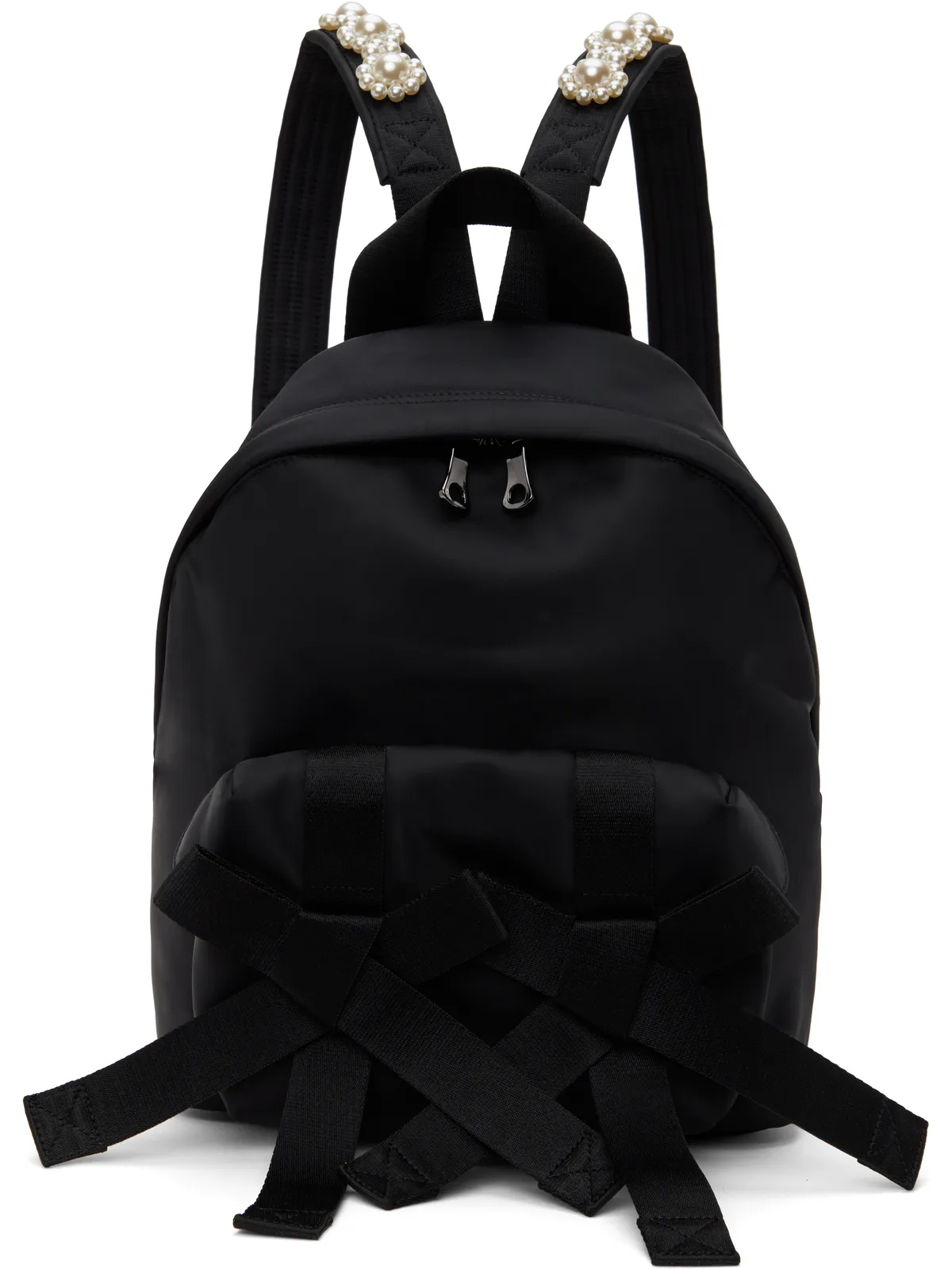 Simone Rocha Beaded Utility Bow バックパック - 画像1