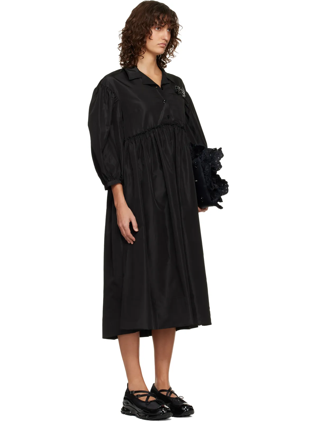 Simone Rocha Embellished Signature Smock シャツ ミディアムワンピース - 画像2