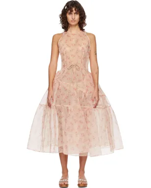 Simone Rocha Tapered Back Hoop Flounce マキシドレス - サムネイル1