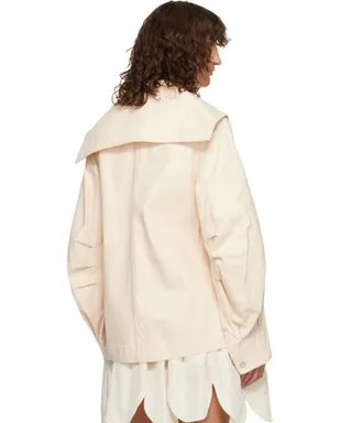 Simone Rocha Workwear Bow セーラーカラー デニムジャケット - サムネイル3