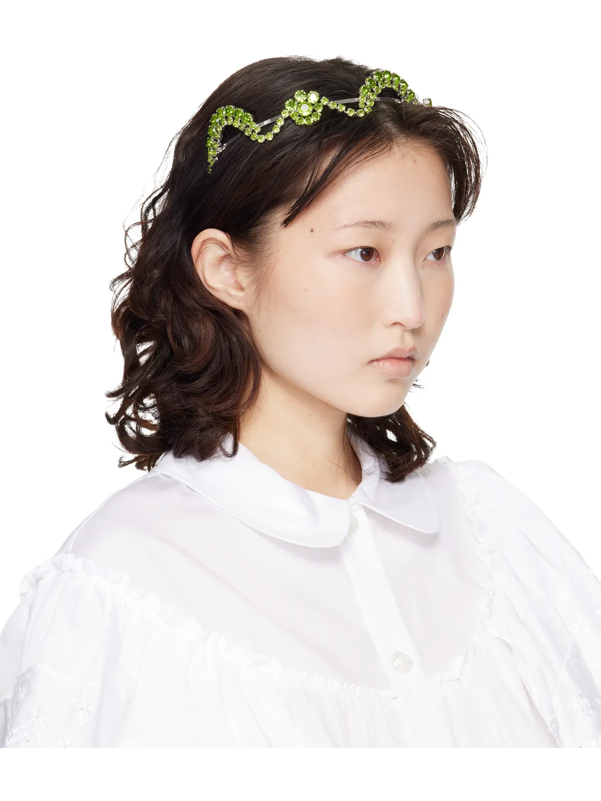 Simone Rocha Scalloped Sepal ヘアバンド - 画像2